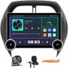 Display Knobs CarPlay/Android Auto Autoradio Android AM/FM Radio Car Navigation Stereo Player GPS 11.8" QLED Touch Screen BT WiFi 2 Din Headunit Tablet for Toyota RAV4 2001-2005(B) Octa Core 6G+128G view 1