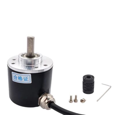 1pcs 38S6G5-B-G24N Rotary Incremental Encoder AB 2 Phase Connection 50/100/200/360P/R 5-24V Solid Shaft Open Collector Output NPN(1000P R)