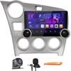 Display Knobs CarPlay/Android Auto Autoradio Android FM Radio Car Navigation Stereo Pad Player GPS 10.1" QLED Touch Screen BT WiFi Headunit Tablet for Toyota Corolla Matrix 2009-2014 Quad Core 2G+64G view 1