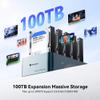 Yottamaster 5 Bay Hard Drive Docking Station Aluminum for 2.5''/3.5'' SATA SSD/HDD, USB 3.2 Gen1 Hard Drive Cloner Duplicator, Supports UASP and Up to 100TB (5x20TB) for 1-to-4 Offline Cloning (KB500) view 2
