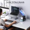 Yottamaster 5 Bay Hard Drive Docking Station Aluminum for 2.5''/3.5'' SATA SSD/HDD, USB 3.2 Gen1 Hard Drive Cloner Duplicator, Supports UASP and Up to 100TB (5x20TB) for 1-to-4 Offline Cloning (KB500) view 3