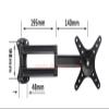 ADBWEKKF DL-CY05 Aluminum 10 Inch 24in 27 Inch Tiltable Full Motion Swivel LCD LED Plasma Tv Wall Bracket Mount Stand Holder view 4
