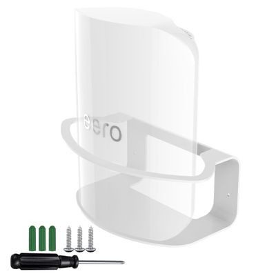 Neeotyy Metal Wall Mount for eero Pro 7, Heavy-Duty Metal Bracket, Secure Cable Management, Includes Screws & Screwdriver, Easy Installation, Compatible with eero 7 Pro Mesh System (1 Pack)