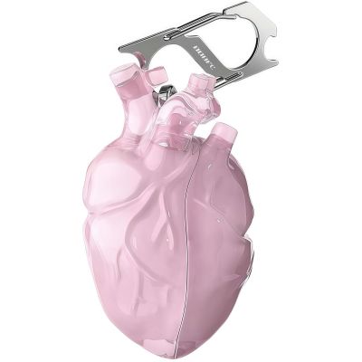 3D Heart-Shaped Case Cover, Liquid Silicone Protective Case for Pro/Pro 2, Shockproof, Wireless Charging Compatible, Multiple Colors (Pink)