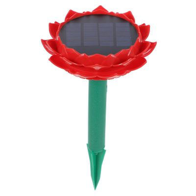 DOITOOL Solar Powered Waterproof Outdoor Lotus Speaker for Garden Portable Music Player Buddhist Music for Courtyard Decor