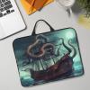 14in Laptop Sleeve Bag, Lightweight Waterproof Laptop Bag Shockproof Soft Carrying Case Octopus Ship Tablet Travel Cover with Handle for 13-14 Inch Notebook view 1
