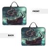 14in Laptop Sleeve Bag, Lightweight Waterproof Laptop Bag Shockproof Soft Carrying Case Octopus Ship Tablet Travel Cover with Handle for 13-14 Inch Notebook view 3