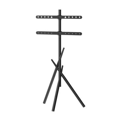 Artistic Easel TV Floor Stand for 32-75 Inch Screen, Tripod tv Stand UP to 130 LBS and Height Adjustable, Suitable for Bedroom, Living Room and Corner, Black