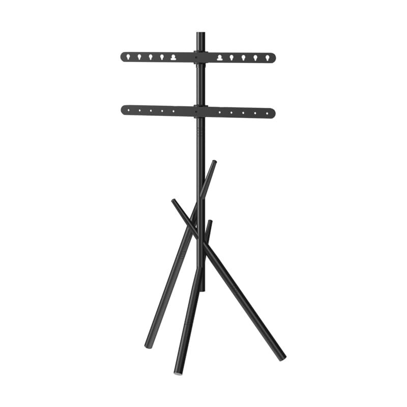 Artistic Easel TV Floor Stand for 32-75 Inch Screen, Tripod tv Stand UP to 130 LBS and Height Adjustable, Suitable for Bedroom, Living Room and Corner, Black