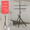 Artistic Easel TV Floor Stand for 32-75 Inch Screen, Tripod tv Stand UP to 130 LBS and Height Adjustable, Suitable for Bedroom, Living Room and Corner, Black view 2