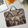 14in Laptop Sleeve Bag, Lightweight Waterproof Laptop Bag Shockproof Soft Carrying Case Owl Birds Tablet Travel Cover with Handle for 13-14 Inch Notebook view 1