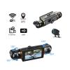 4 Channel Dash Cam Full HD 1080P Car Camera Recorder 360 Degree IR Night Vision Rotatable Lenses, GPS Tracking WiFi Real-Time APP Viewing Front Rear Left Right Recording with 64GB SD Card view 2