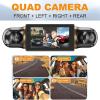 4 Channel Dash Cam Full HD 1080P Car Camera Recorder 360 Degree IR Night Vision Rotatable Lenses, GPS Tracking WiFi Real-Time APP Viewing Front Rear Left Right Recording with 64GB SD Card view 3