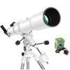 102mm Large Astronomical Telescope for Professionals, Children's Ultra-Clear Space RefractorSky Monocular Adults Kids Monoscope Xm view 1