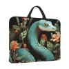 Laptop Case Snake and Flower Laptop Sleeve Water Resistant Computer Carrying Bag Briefcase with Handle view 1