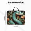 Laptop Case Snake and Flower Laptop Sleeve Water Resistant Computer Carrying Bag Briefcase with Handle view 3