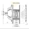 ADBWEKKF 757-L400 / DF600 32-70 Inch TV Wall Mount 6 Swing Arms Full Motion Retractable Swivel Screen Bracket Stand Plasma Holder view 3
