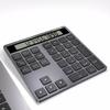 Wireless Numeric Keypad for Laptop, Rechargeable 34 Keys Bluetooth Number Pad with Dual Bluetooth, 2 in 1 Numeric Keypad Calculator with Display - Portable Slim Numpad for Windows, Mac, PC, Tablet view 1