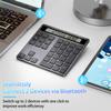 Wireless Numeric Keypad for Laptop, Rechargeable 34 Keys Bluetooth Number Pad with Dual Bluetooth, 2 in 1 Numeric Keypad Calculator with Display - Portable Slim Numpad for Windows, Mac, PC, Tablet view 3