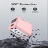 Case for Anker Laptop Charger (140W MAX USB C Charger, 4-Port),Soft Skin Silicone Case Cover,Full Protective Case for -Pink view 2
