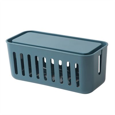 Cable Organizer Box Cable Storage Box Hollow Power Cable Box Home Desktop Storage Rack Cable Storage Box Charger Socket Management Large Cord Organizer Box (B