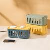 Cable Organizer Box Cable Storage Box Hollow Power Cable Box Home Desktop Storage Rack Cable Storage Box Charger Socket Management Large Cord Organizer Box (B view 4