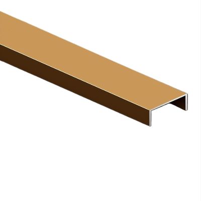 2 Pieces Stainless Steel Square Trunking,Stainless Steel Cable Trunking,Cable Management Kit,Prevent-Stomping,1m Long,4 Colors,Suitable for Home,Office,Warehouse(Gold,20X20X20MM)