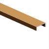 2 Pieces Stainless Steel Square Trunking,Stainless Steel Cable Trunking,Cable Management Kit,Prevent-Stomping,1m Long,4 Colors,Suitable for Home,Office,Warehouse(Gold,20X20X20MM) view 1