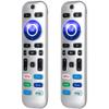 2 Pack Backlit Remote Control Only for Roku TV, Fit for TCL/Onn/Hisense/Element/Sharp/Philips/Westinghouse/Insignia/JVC/RCA/Hitachi/Sanyo Roku Series TVs (Not for Roku Stick and Box)-Silver view 1