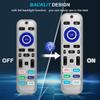 2 Pack Backlit Remote Control Only for Roku TV, Fit for TCL/Onn/Hisense/Element/Sharp/Philips/Westinghouse/Insignia/JVC/RCA/Hitachi/Sanyo Roku Series TVs (Not for Roku Stick and Box)-Silver view 2
