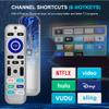 2 Pack Backlit Remote Control Only for Roku TV, Fit for TCL/Onn/Hisense/Element/Sharp/Philips/Westinghouse/Insignia/JVC/RCA/Hitachi/Sanyo Roku Series TVs (Not for Roku Stick and Box)-Silver view 4