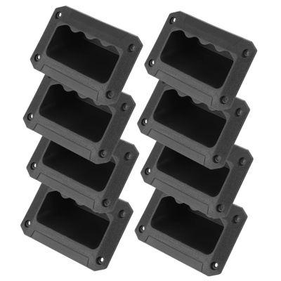 Holibanna 8Pcs Durable Plastic Speaker Handles for Outdoor Equipment Lightweight Replacement for for Dj Speaker Cabinets Easy to Install and Carry