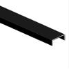 2 Pieces Stainless Steel Square Trunking,Stainless Steel Cable Trunking,Cable Management Kit,Prevent-Stomping,1m Long,4 Colors,Suitable for Home,Office,Warehouse(Black,20X40X20MM) view 1