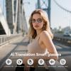 AI Smart Glasses for Women & Men, Photochromic Lenses, Real-time Translation via APP, Supporting 160+ Languages, Indoor & Outdoor Bluetooth Glasses, AI Translation Glasses for Trade, Travel, Work view 2