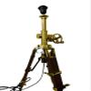 Nautical Brass Plating Tripod Stand Without Shade Royal Marine Table Industrial Tripod view 3