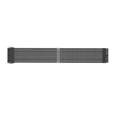 UCTUNG 35cm 24PIN 4+4PIN 6+2PIN PSU Extension Cable for CPU GPU Motherboard ATX EPS PCI-E Extension Cord(24P Black)