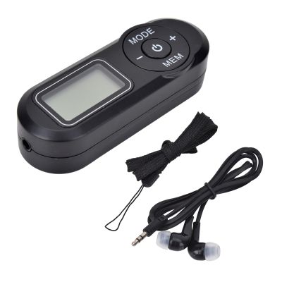 Portable FM Radio, LCD Digital Display, Pocket Transistor Conference Receiver for Walking/Running