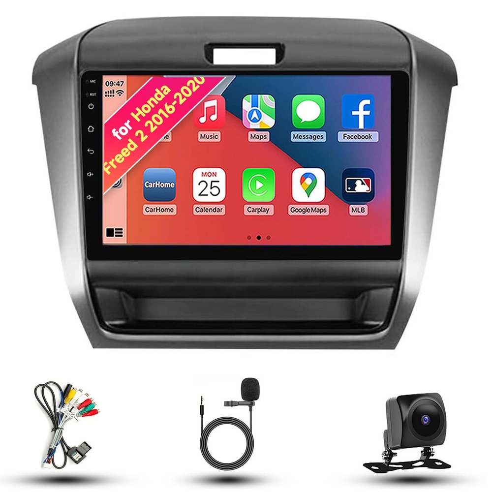 8CORE 4+64GB Radio for Honda Freed 2 2016-2020 Android 13 9" IPS Touch Screen, Car Stereo with CarPlay & Android Auto, GPS Navigation DSP SWC 5G WiFi Camera