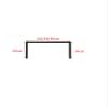 2 Pieces Stainless Steel Square Trunking,Stainless Steel Cable Trunking,Cable Management Kit,Prevent-Stomping,1m Long,4 Colors,Suitable for Home,Office,Warehouse(Black,20X20X20MM) view 2