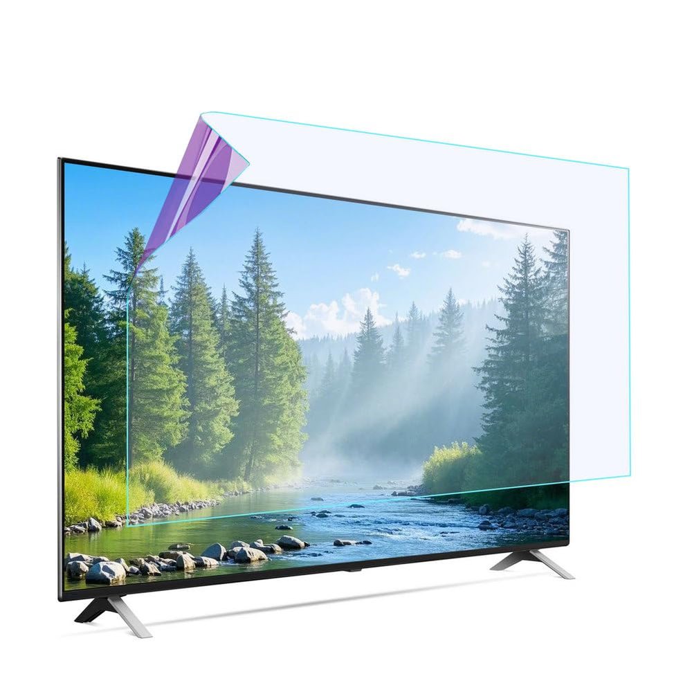 AIZYR Matte TV Anti Blue Light Screen Protector, Anti Scratch Blocks Blue Light Film for LCD, LED, OLED & QLED 4K HDTV Display, Easy Installation,65 in 1429 * 804mm