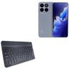BoxWave Keyboard Compatible with ZTE Blade V70 - SlimKeys Bluetooth Keyboard, Portable Thin with Chiclet-Style Keys - Jet Black view 1