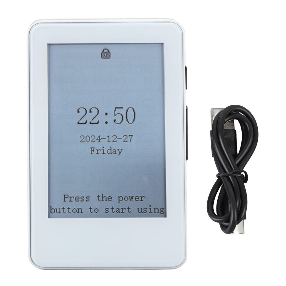 Zyyini Electric Book Reader, 2.7 Inch Touchscreen Display with BT MP3 Player, Support Backlight and 128GB Card Expansion, for Reading and Music on The Go