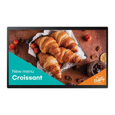 SAMSUNG 24 Commercial UHD LED LCD Display Sign, Full HD Resolution, Compact Design, Home UI, LH24QBCEBGCXZA