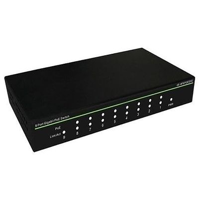 0E-9P8POEGB2 10-Port Gigabit PoE Switch, 8-Port PoE, 2-Port Uplink