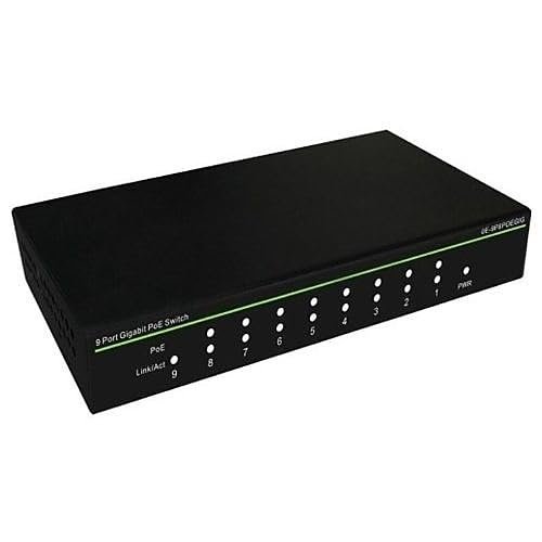 0E-9P8POEGB2 10-Port Gigabit PoE Switch, 8-Port PoE, 2-Port Uplink