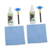 Uonlytech 2sets Vinyl Record Cleaning Kit Cd Player Brush Turntable Cleaning Brush for Enhanced Audio Performance Vinyl Enthusiasts view 1