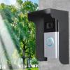Diydeg Doorbell Rain Cover, Metal Doorbell Cover with Anti Glare Sun Shade Protection, Weatherproof Keypad Rain Covers for Access Control Keypad, Video Doorbells, Fingerprint Lock view 2