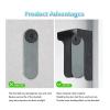 Diydeg Doorbell Rain Cover, Metal Doorbell Cover with Anti Glare Sun Shade Protection, Weatherproof Keypad Rain Covers for Access Control Keypad, Video Doorbells, Fingerprint Lock view 4