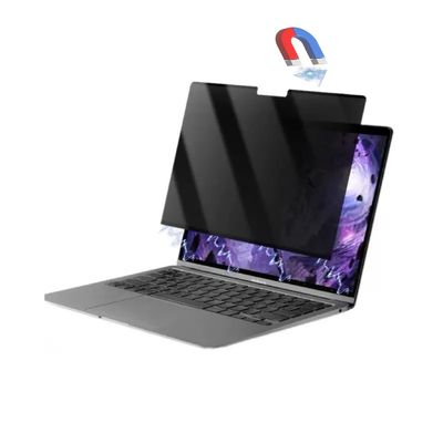2-piece laptop privacy screen 13.3 inches, Removable screen protector, Magnetic computer privacy screen, Panel suitable for 16:9 widescreen monitor, Anti-blue light filter, Anti-glare protective film
