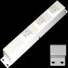 10 Hardwired Power Strip (NO Power Cord), 3 Vertical Tamper Resistant Outlets, with Ears (with mounting tabs on Both Ends), 15A (NOT a 20 Amp Unit), White view 1